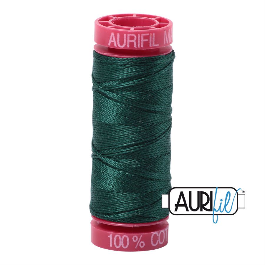Aurifil Cotton 12wt - 2885 Medium Spruce - 50 metres