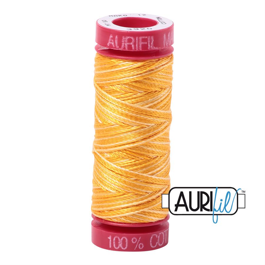 Aurifil Cotton 12wt - 3920 Golden Glow - 50 metres