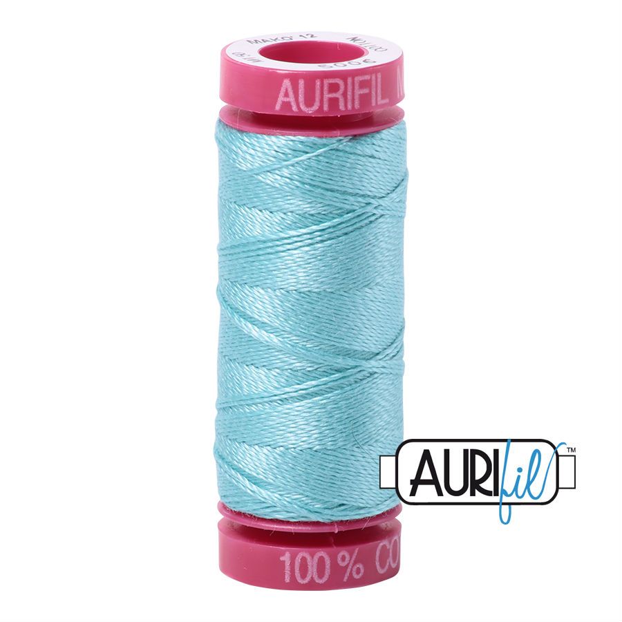 Aurifil Cotton 12wt, 5006 Light Turquoise