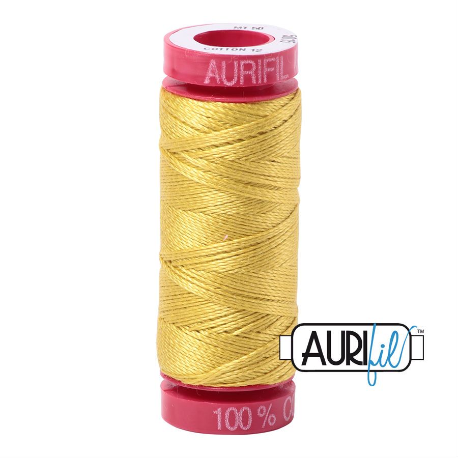 Aurifil Cotton 12wt, 5015 Gold Yellow
