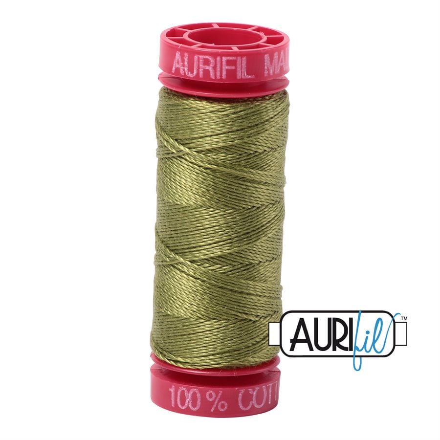 Aurifil Cotton 12wt - 5016 Olive Green - 50 metres