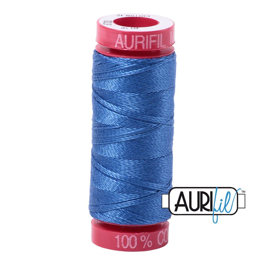 Aurifil Cotton 12wt - 6738 Peacock Blue - 50 metres