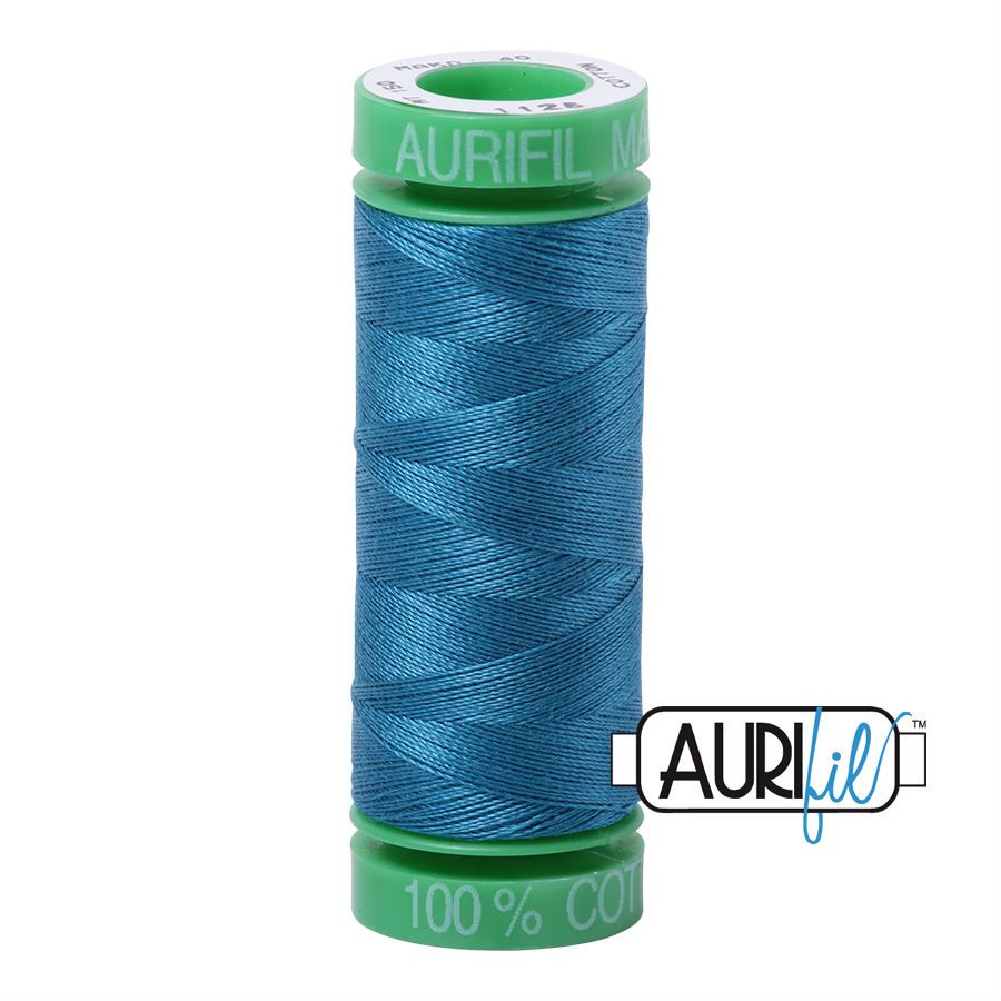 Aurifil Cotton 40wt - 1125 Medium Teal - 150 metres
