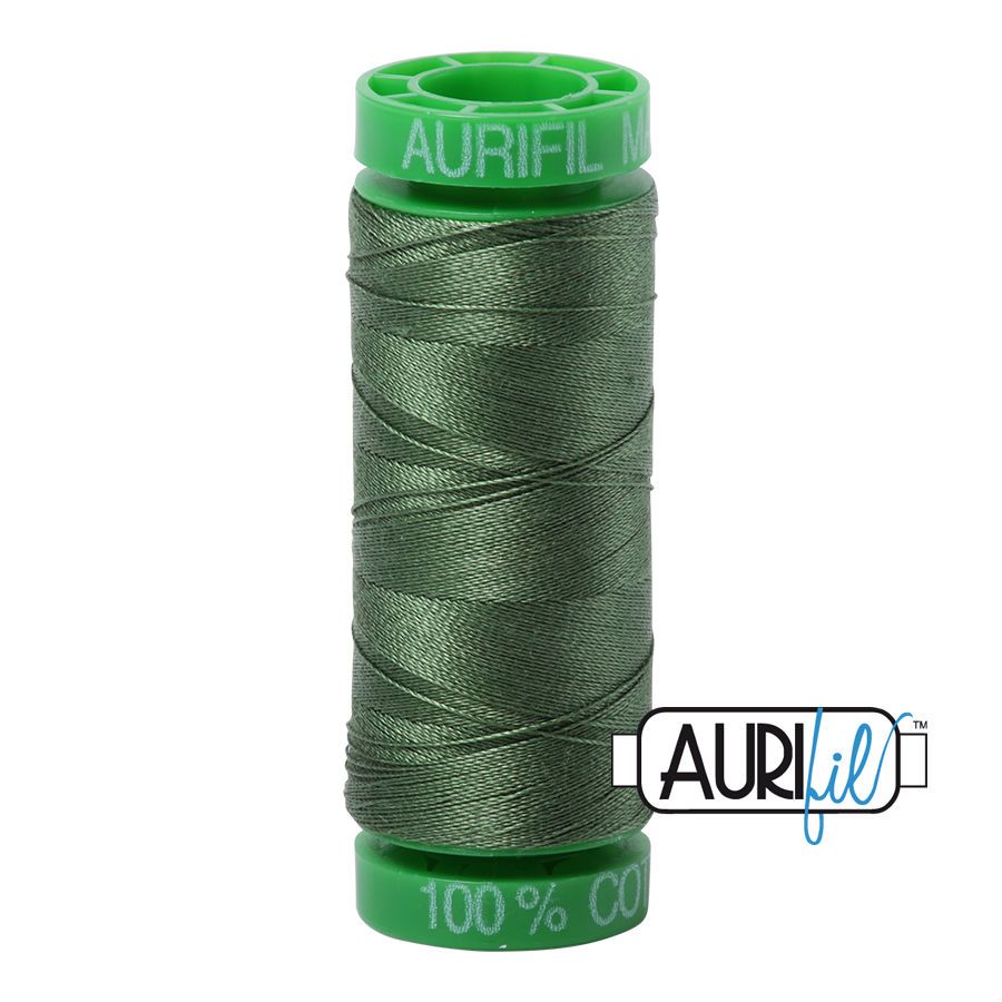 Aurifil Cotton 40wt, 2890 Very Dark Grass Green