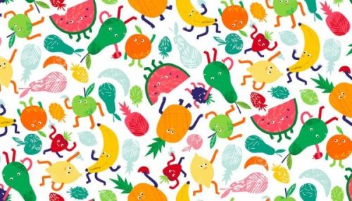 Makower - Fruity Scatter - 1940/W White