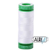 Aurifil Cotton 40wt - 2024 White - 150 metres