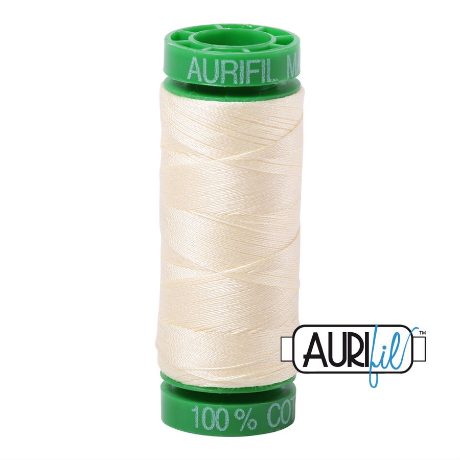 Aurifil Cotton 40wt - 2110 Light Lemon - 150 metres