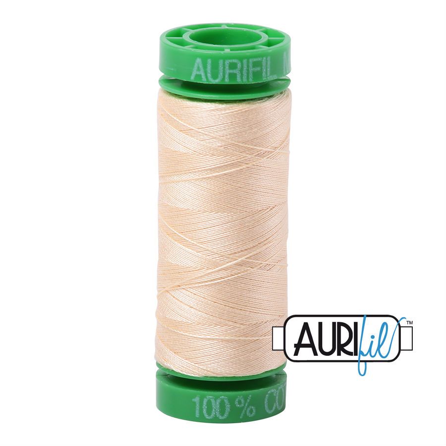 Aurifil Cotton 40wt - 2123 Butter - 150 metres