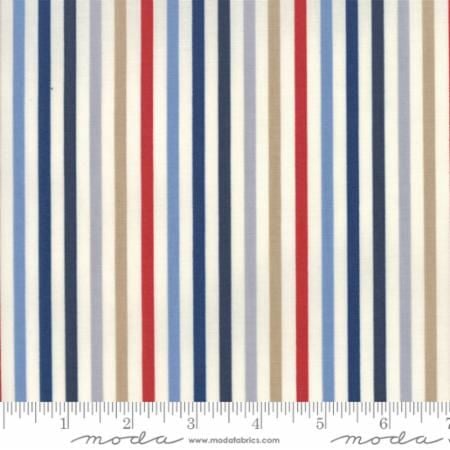 Moda - Essentially Yours - Stripe - No. 8652-18 (Multi Blue)