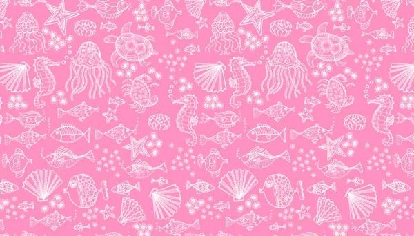 Makower - Merryn - 2006/P Outline Tonal Pink