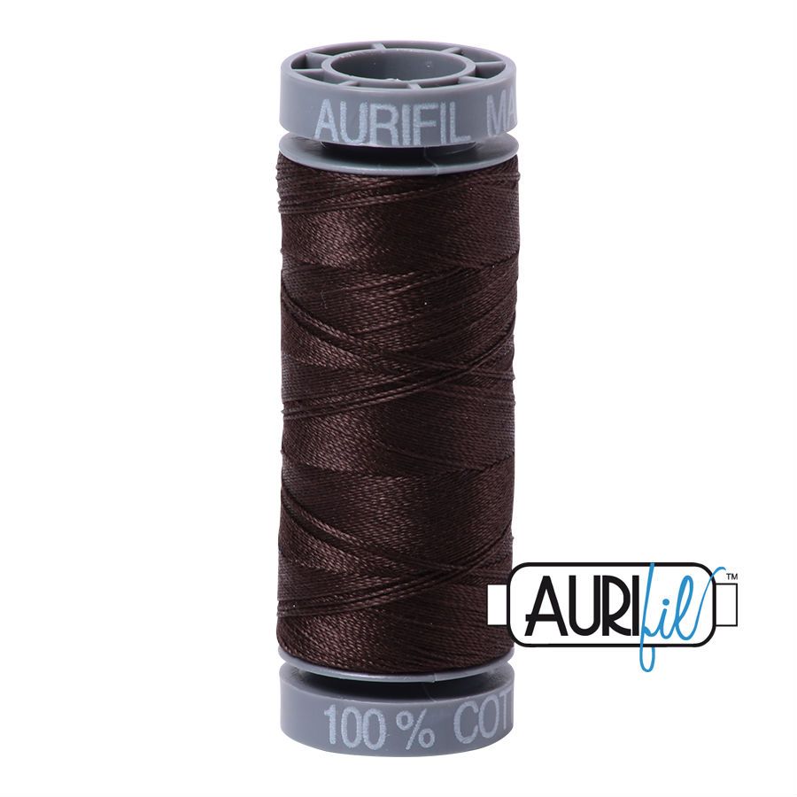 Aurifil Cotton 28wt, 1130 Very Dark Bark
