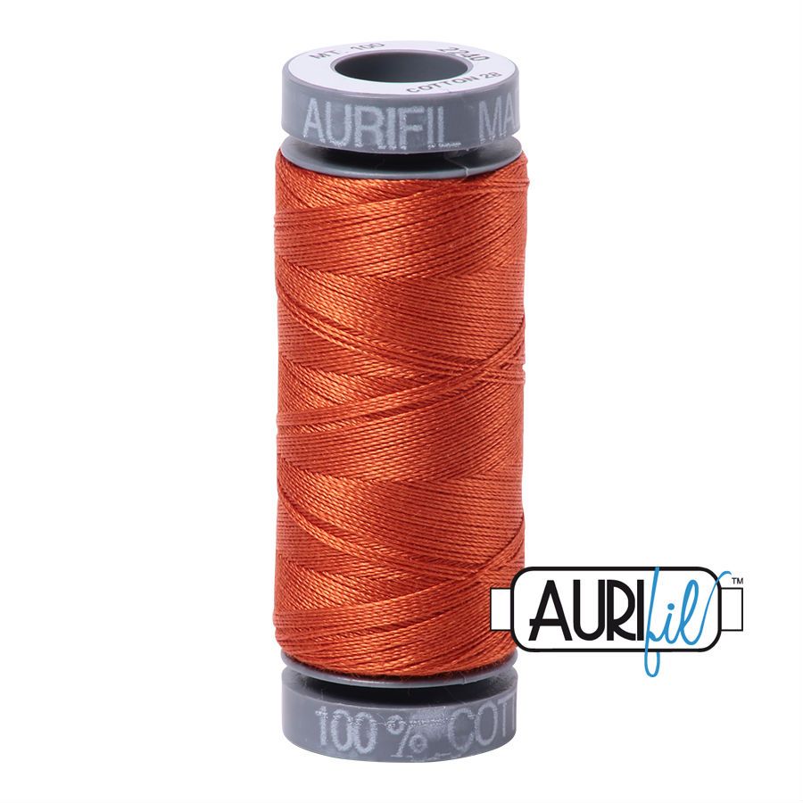 Aurifil Cotton 28wt - 2240 Rusty Orange - 100 metres