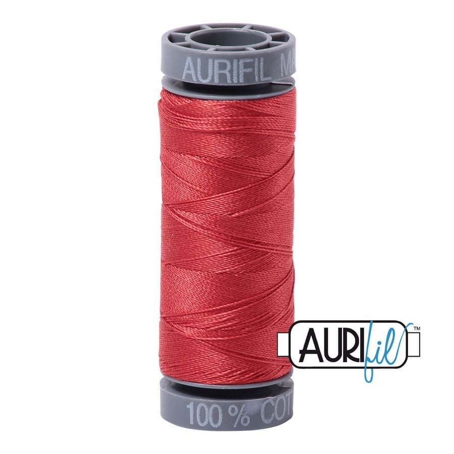 Aurifil Cotton 28wt - 2255 Dark Red Orange - 100 metres