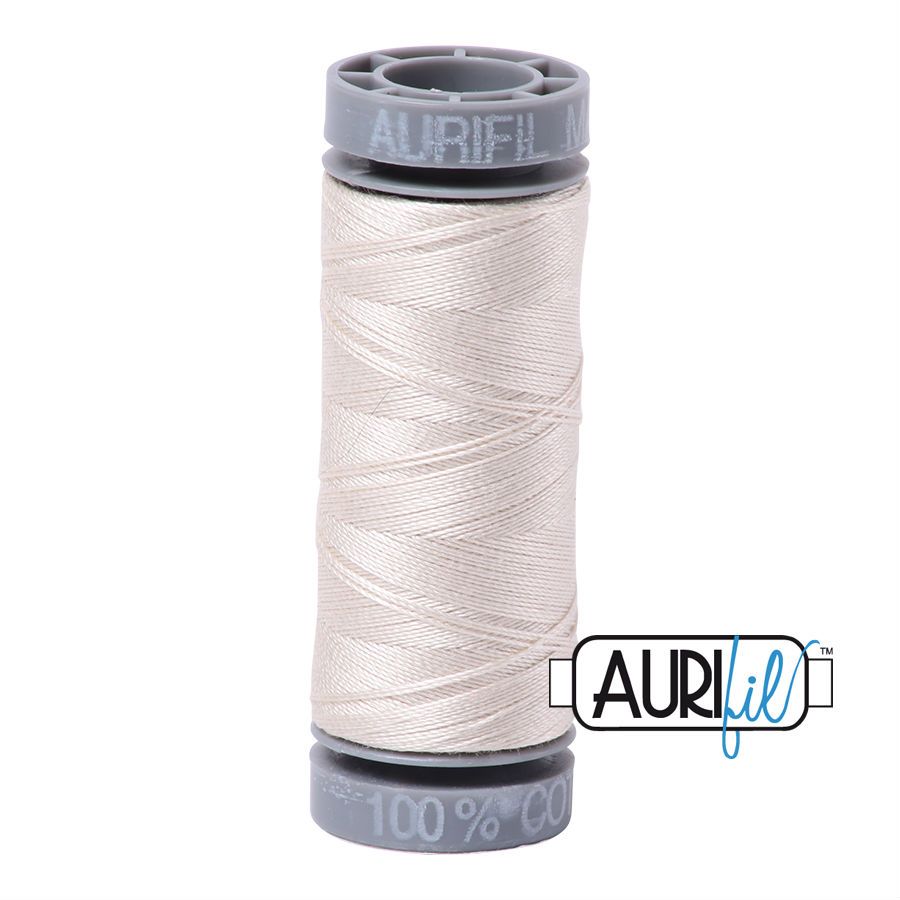 Aurifil Cotton 28wt - 2309 Silver White - 100 metres