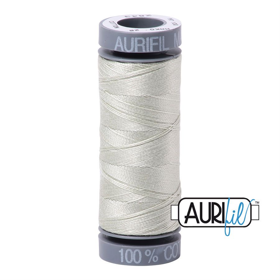 Aurifil Cotton 28wt - 2843 Light Grey Green - 100 metres