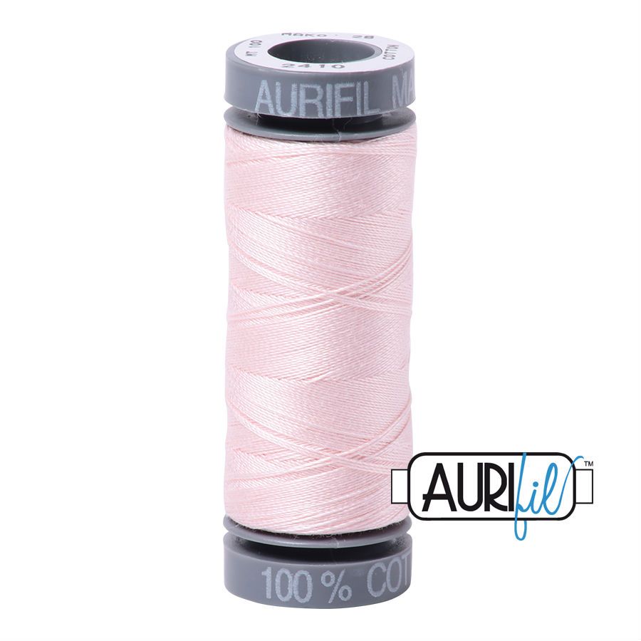 Aurifil Cotton 28wt - 2410 Pale Pink - 100 metres