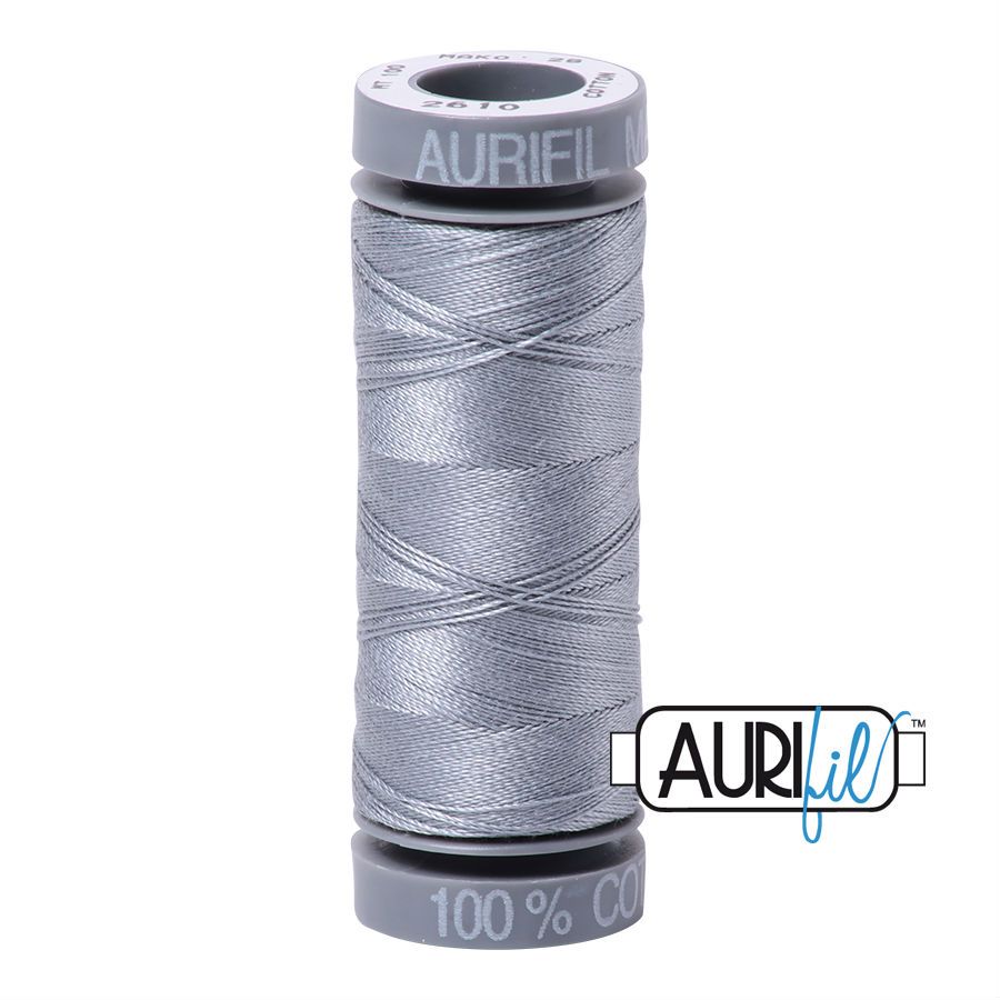 Aurifil Cotton 28wt - 2610 Light Blue Grey - 100 metres