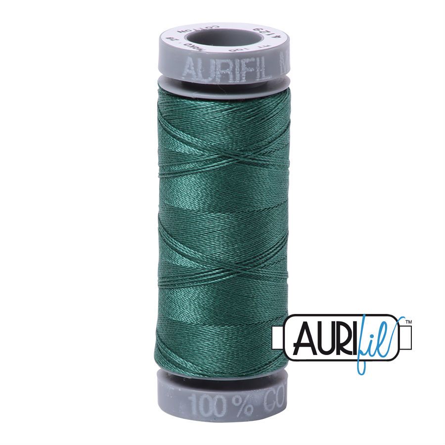 Aurifil Cotton 28wt - 4129 Turf Green - 100 metres