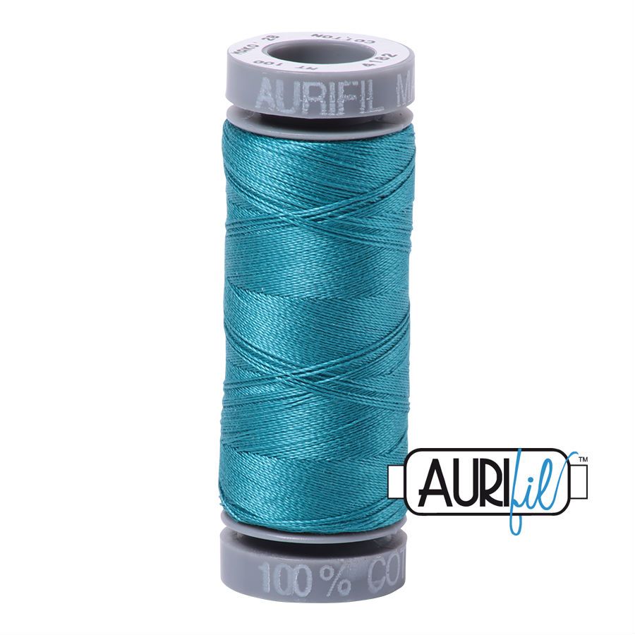 Aurifil Cotton 28wt - 4182 Dark Turquoise - 100 metres