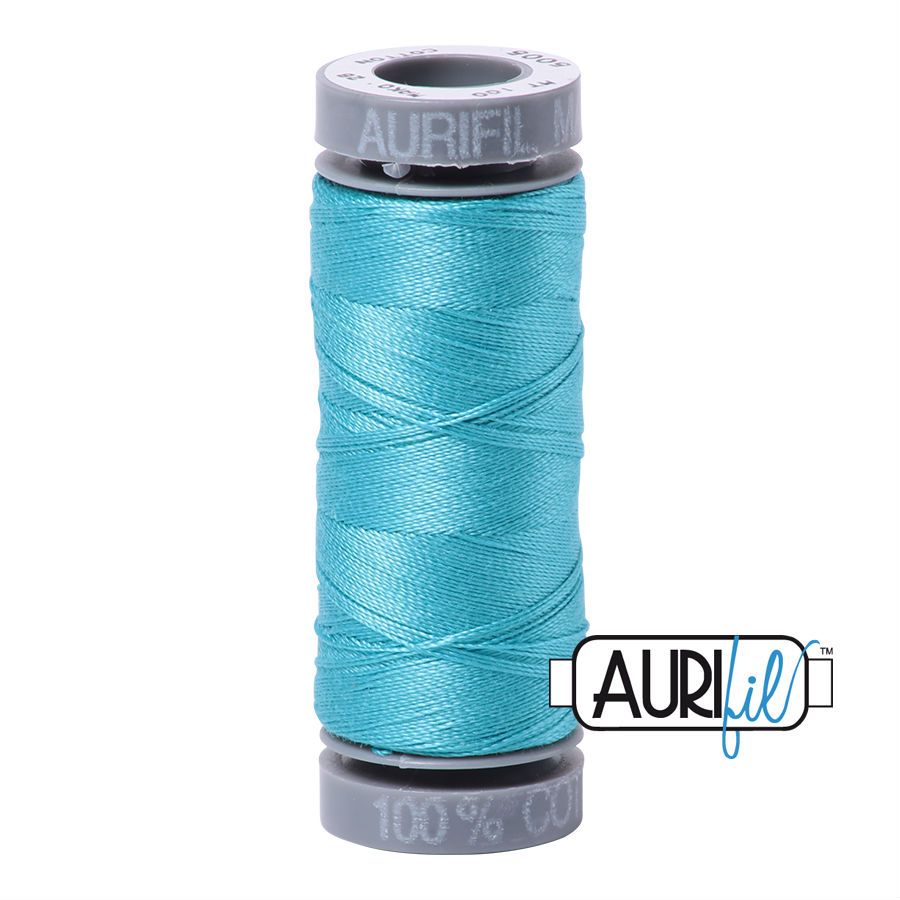 Aurifil Cotton 28wt - 5005 Bright Turquoise - 100 metres