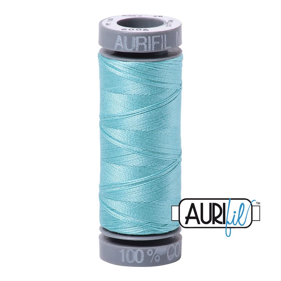 Aurifil Cotton 28wt, 5006 Light Turquoise