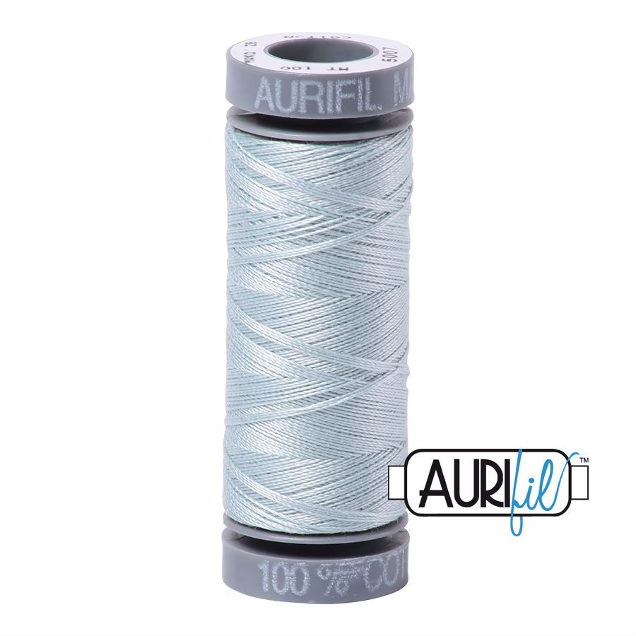 Aurifil Cotton 28wt, 5007 Light Grey Blue