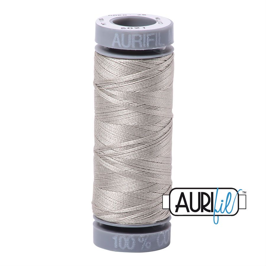 Aurifil Cotton 28wt - 5021 Light Grey - 100 metres