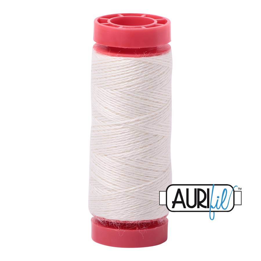Aurifil Wool 12wt - 8021 Off White - 50 metres