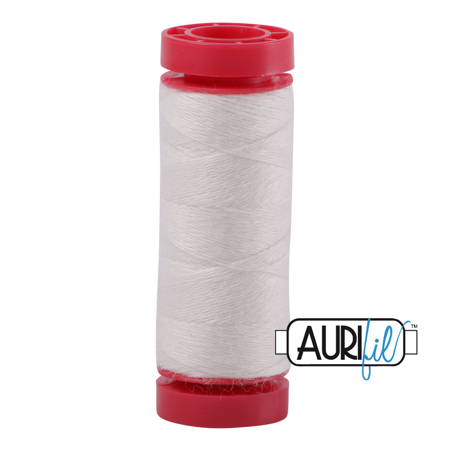 Aurifil Wool 12wt - 8024 White - 50 metres