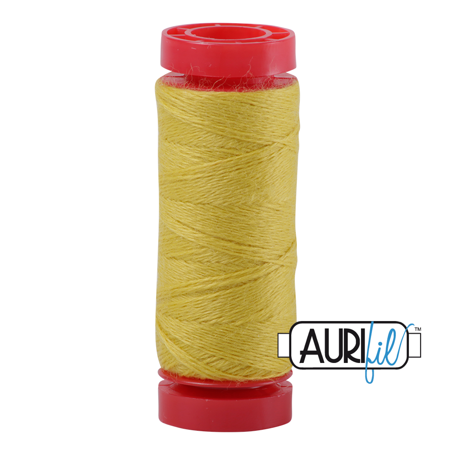 Aurifil Wool 12wt - 8120 Lemon - 50 metres