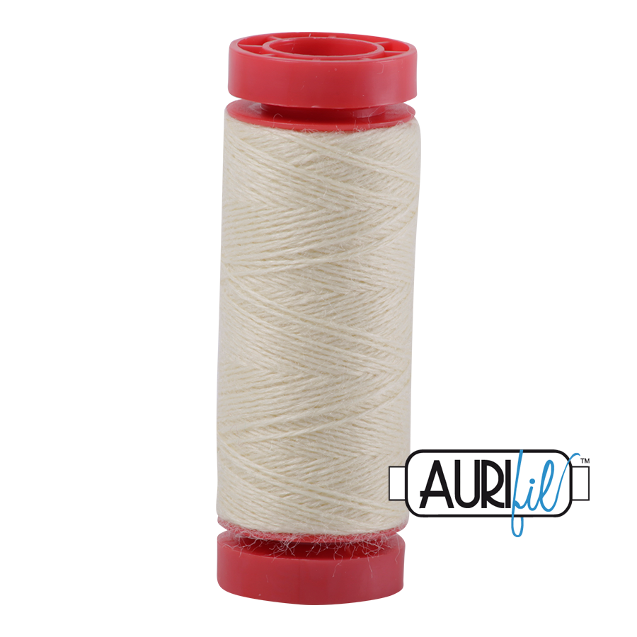 Aurifil Wool 12wt - 8110 Pale Lemon - 50 metres