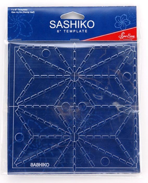 Sashiko Template - Asa no ha (Hemp leaf)