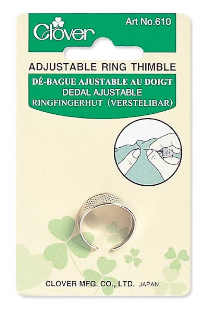 Adjustable Ring Thimble (Clover)