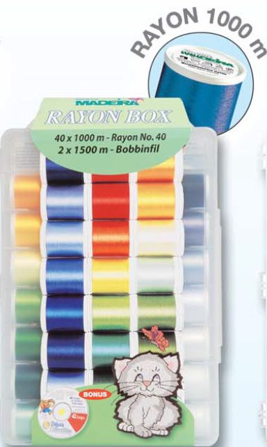 Madeira Rayon No.40 Embroidery Box