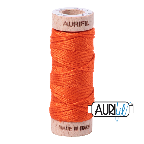 Aurifil Cotton Embroidery Floss, 1104 Neon Orange
