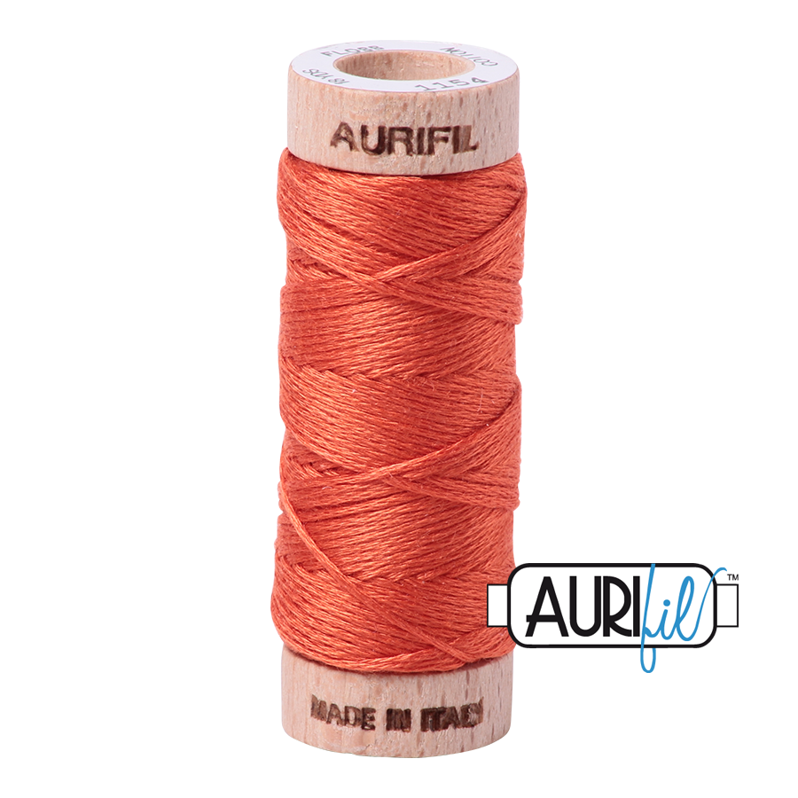 Aurifil Cotton Embroidery Floss, 1154 Dusty Orange