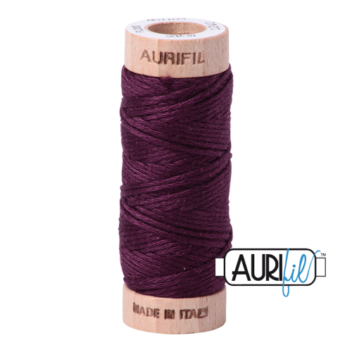 Aurifil Cotton Embroidery Floss, 1240 Very Dark Eggplant
