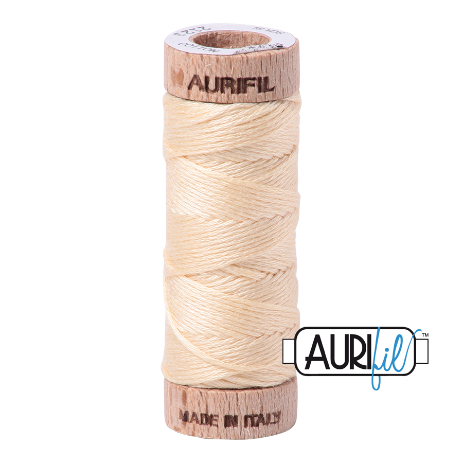 Aurifil Cotton Embroidery Floss, 2123 Butter