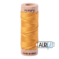 Aurifil Cotton Embroidery Floss, 2140 Orange Mustard