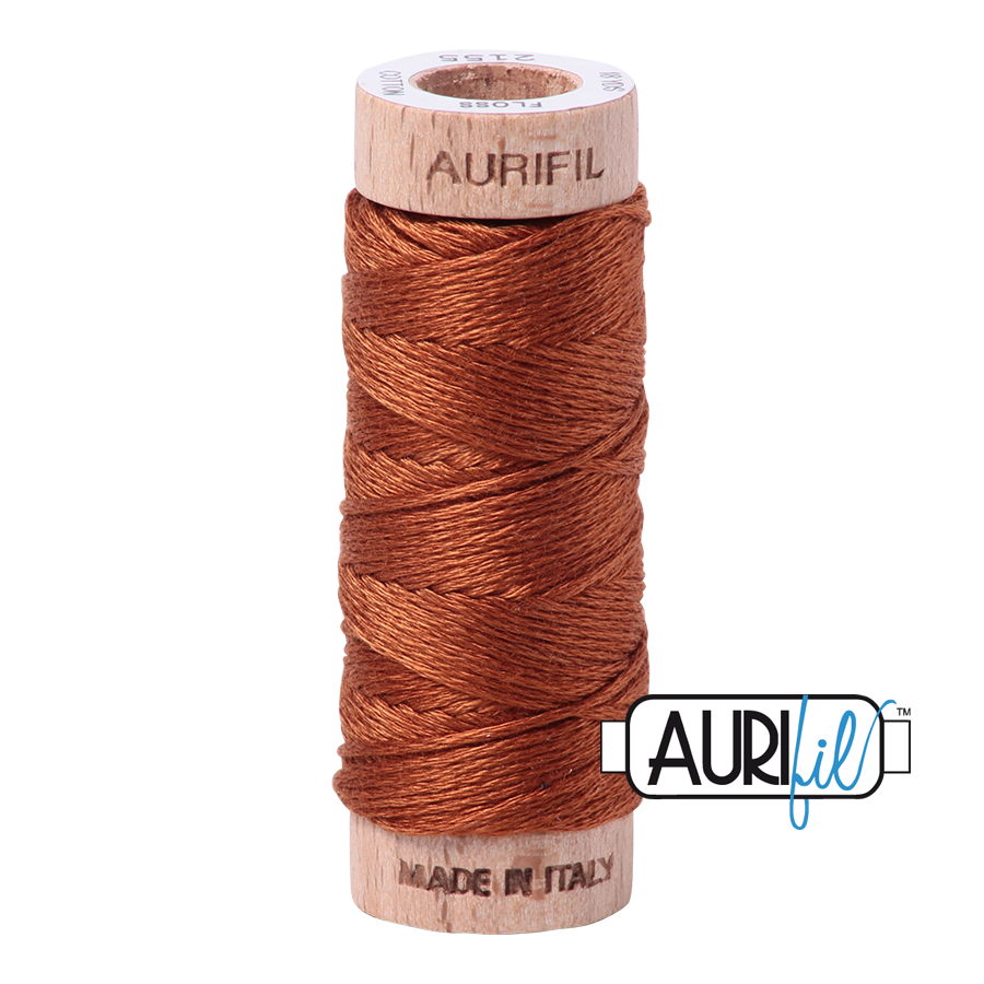 Aurifil Cotton Embroidery Floss, 2155 Cinnamon