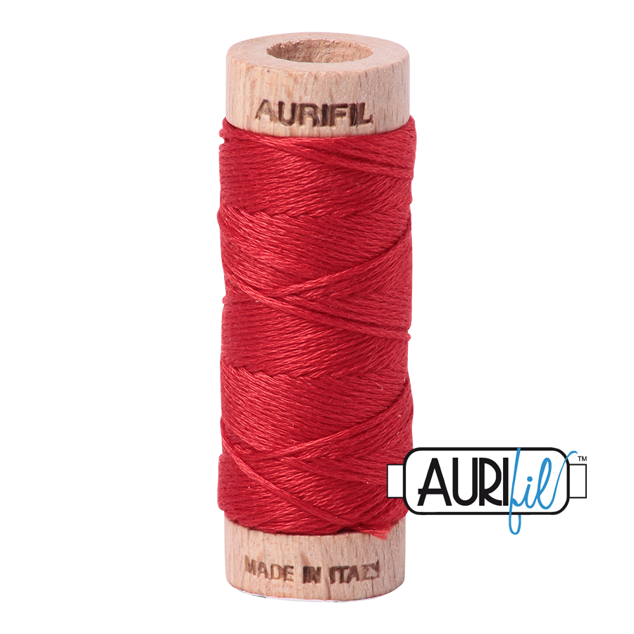 Aurifil Cotton Embroidery Floss, 2265 Lobster Red