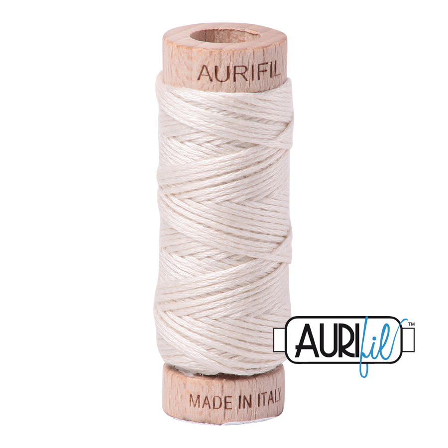Aurifil Cotton Embroidery Floss, 2309 Silver White