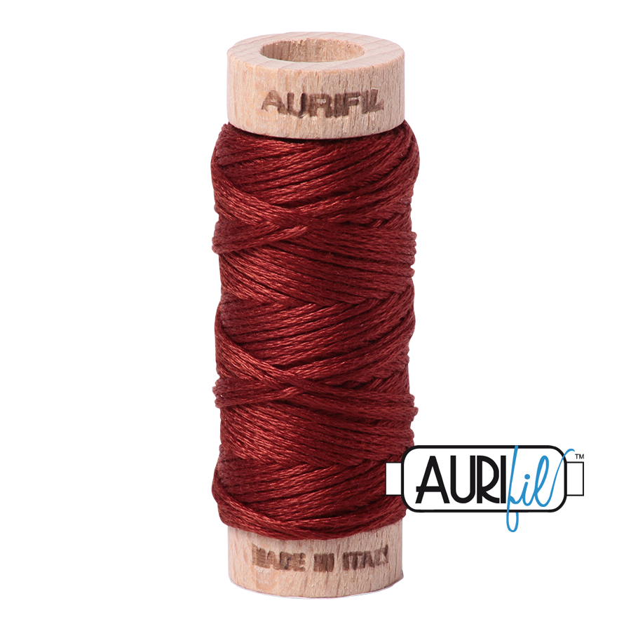 Aurifil Cotton Embroidery Floss, 2355 Rust