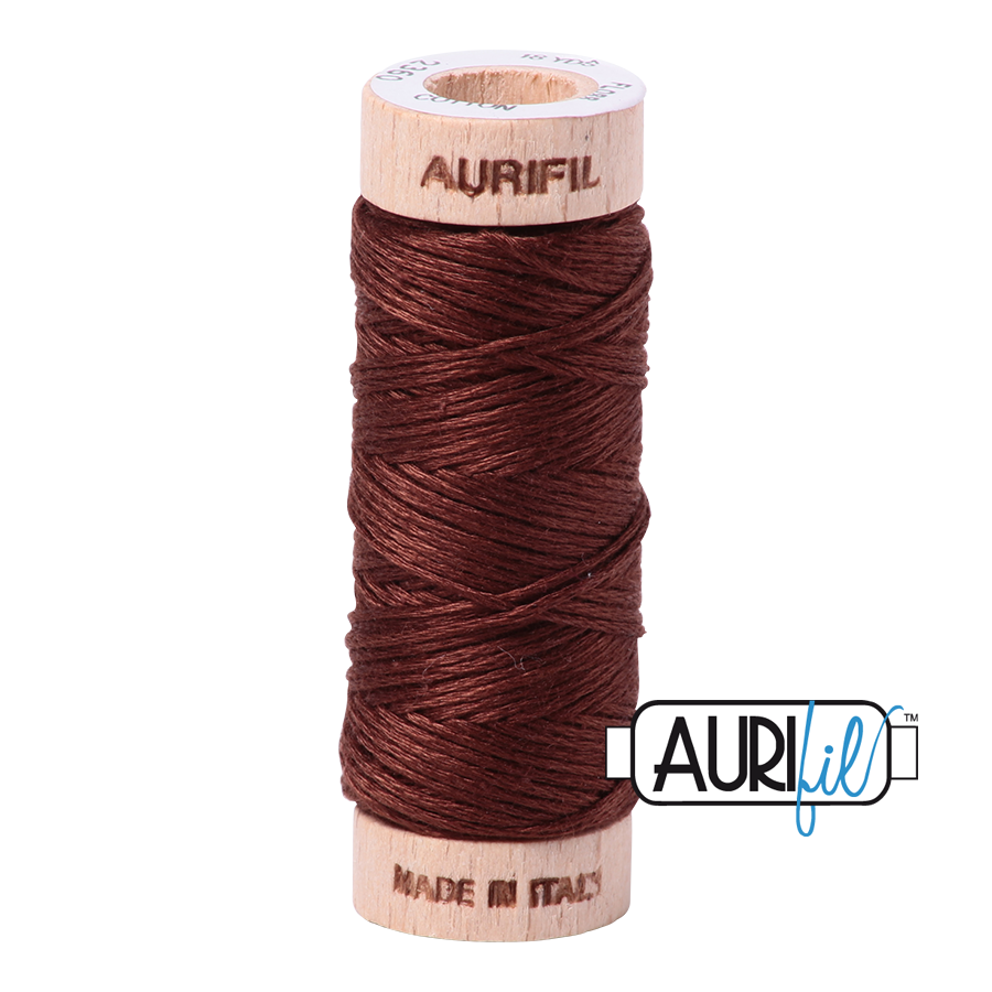 Aurifil Cotton Embroidery Floss, 2360 Chocolate