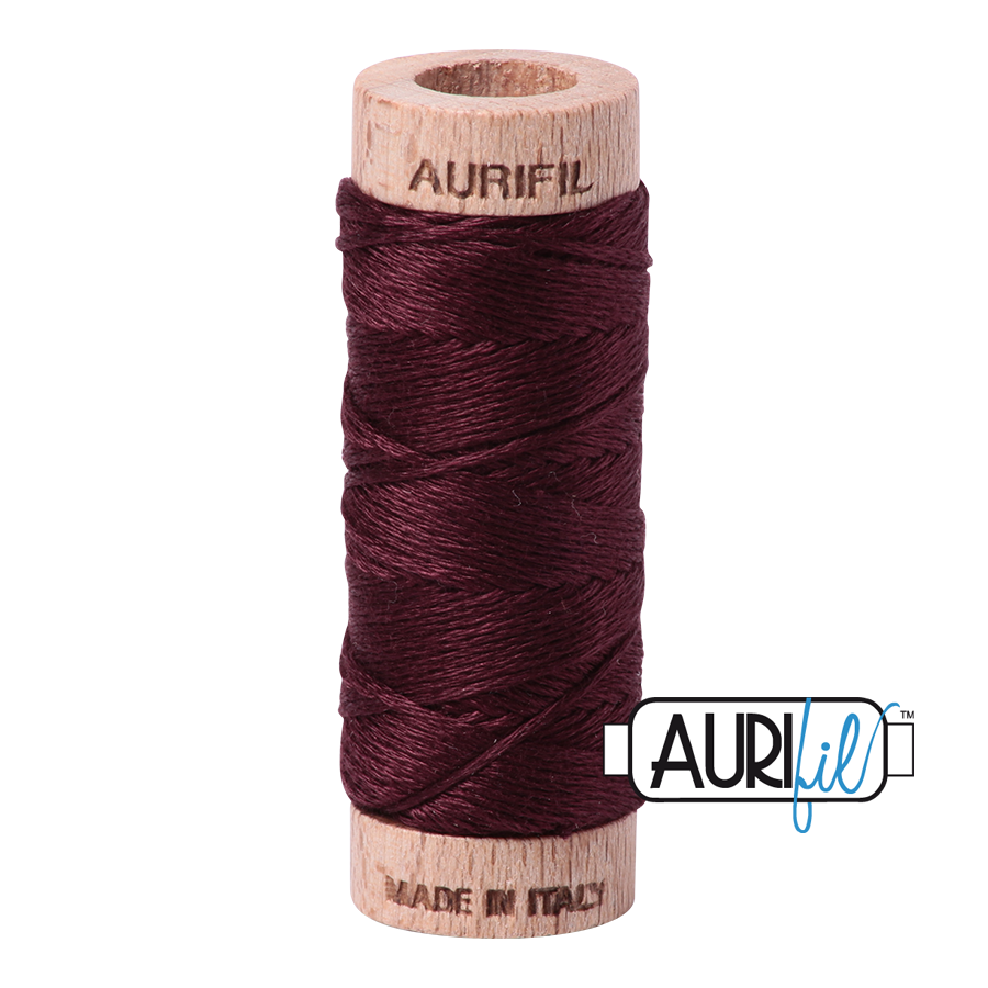 Aurifil Cotton Embroidery Floss, 2468 Dark Wine