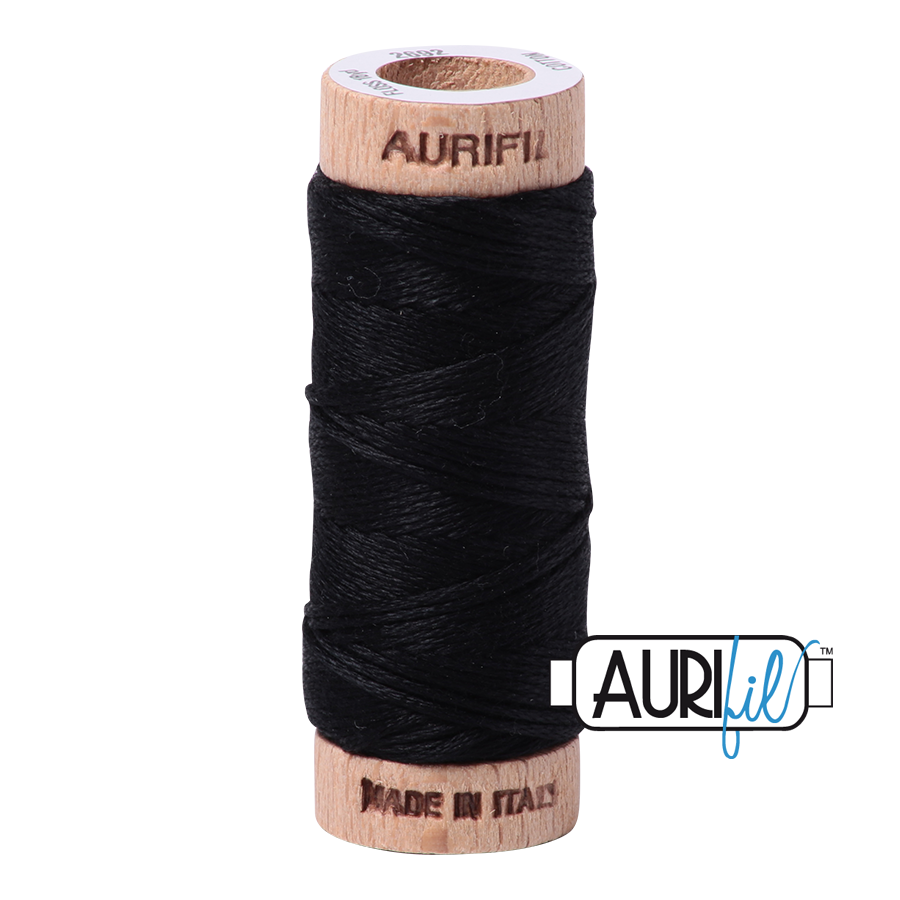 Aurifil Cotton Embroidery Floss, 2692 Black