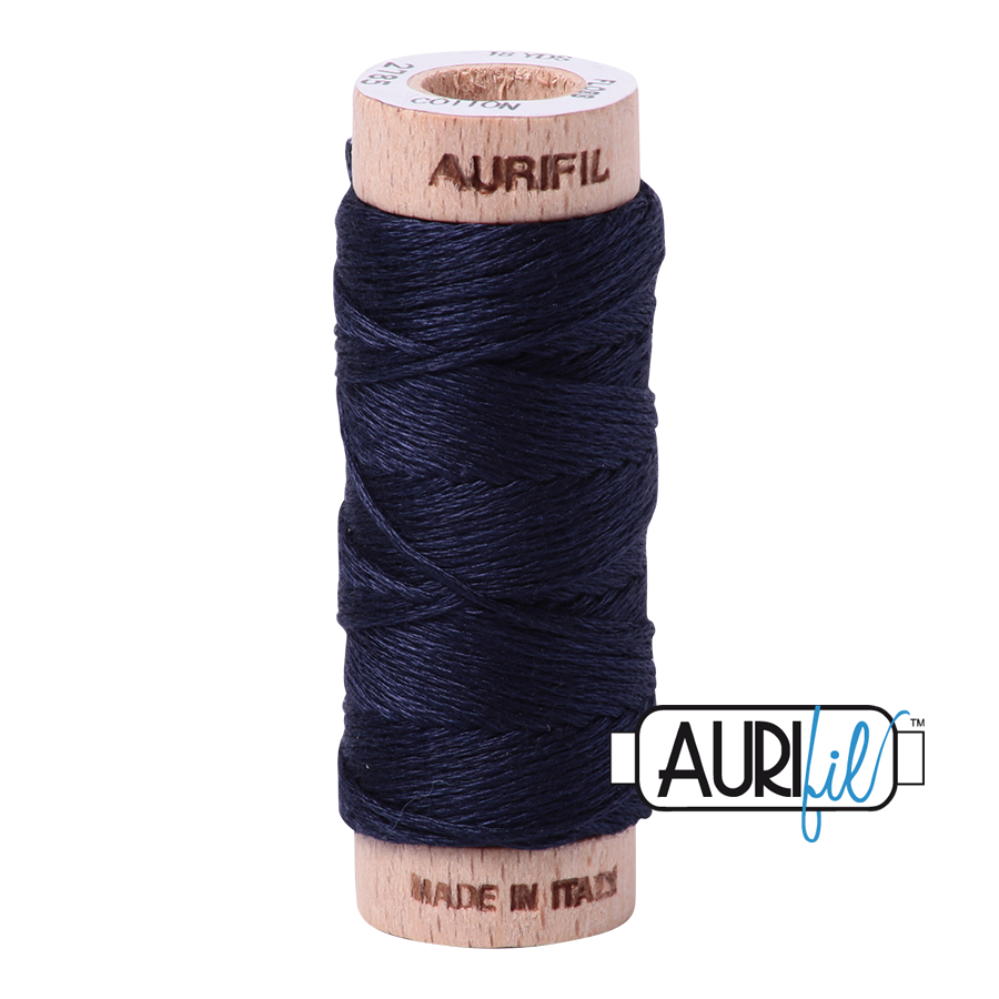 Aurifil Cotton Embroidery Floss, 2785 Very Dark Navy