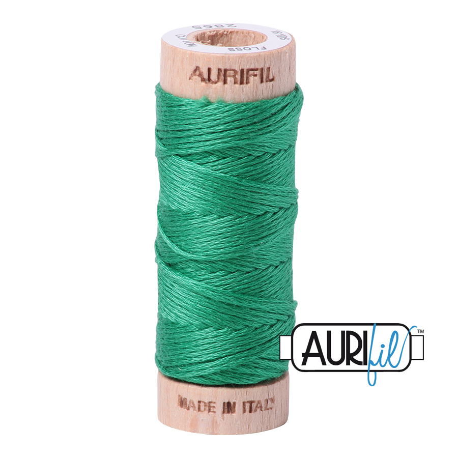 Aurifil Cotton Embroidery Floss, 2865 Emerald
