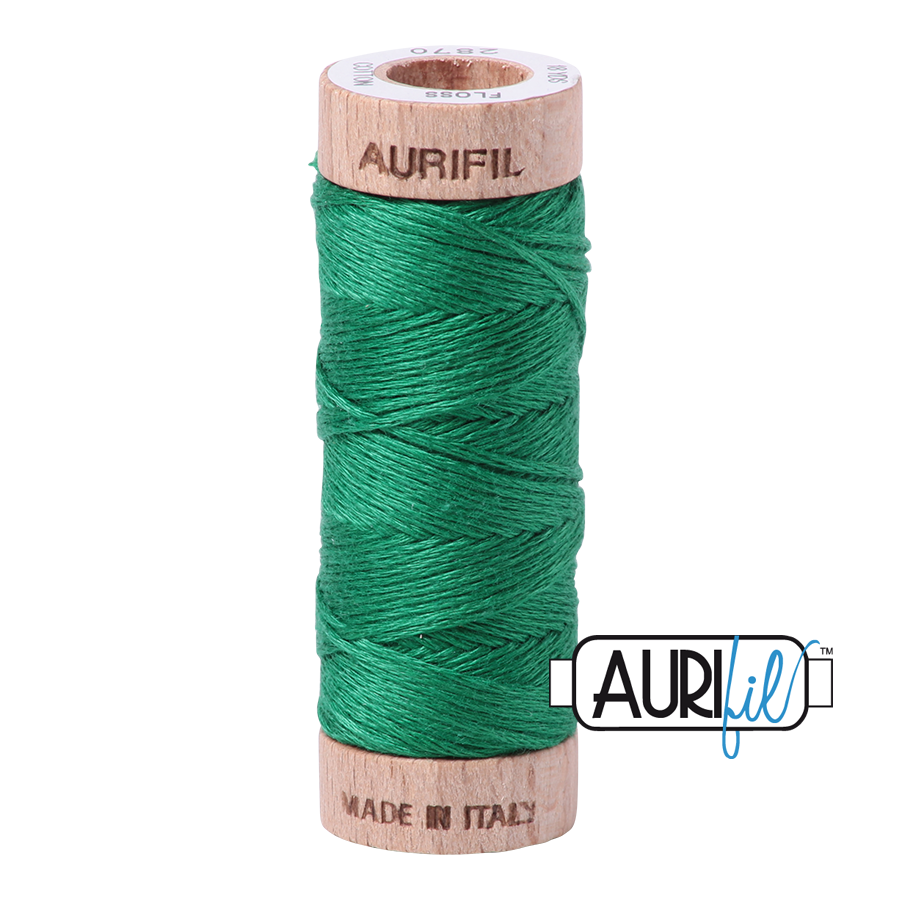 Aurifil Cotton Embroidery Floss, 2870 Green