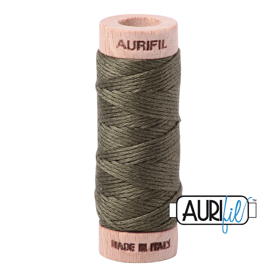 Aurifil Cotton Embroidery Floss, 2905 Army Green